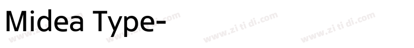 Midea Type字体转换